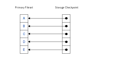 Initializing a Storage Checkpoint
