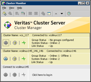 Starting the Veritas Cluster Server Cluster Manager