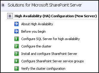 app_sps_2010, app_sps_2013Workflow for configuring high availability for SharePoint Server